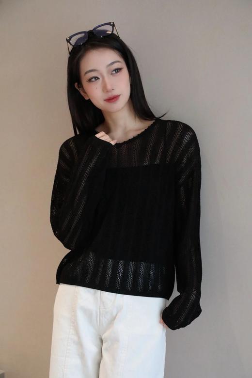 【服饰/饰品】朦胧微透天丝亚麻罩衫 B0125222 商品图2