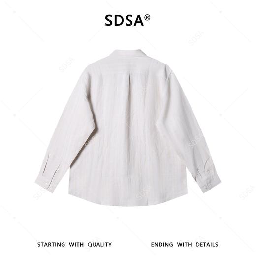 SDSA男装2026新款高贵轻奢极简风百搭时尚长袖衬衫百搭宽松衬衣 商品图4