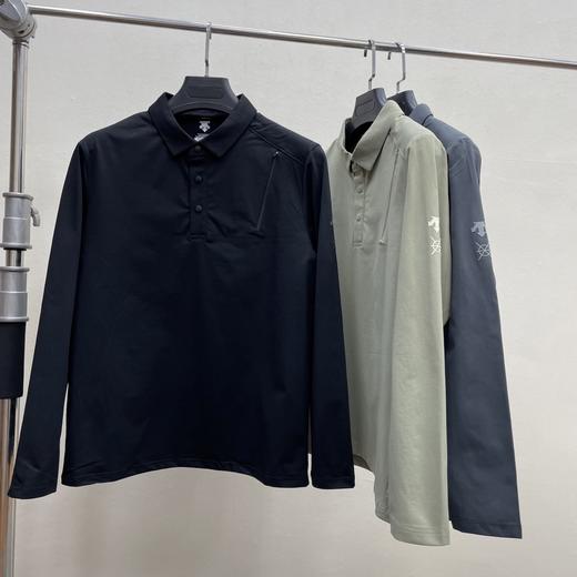 点此购买 迪桑特春秋季男士DUALIS系列都市通勤百搭长袖polo衫 yh 342098 商品图2