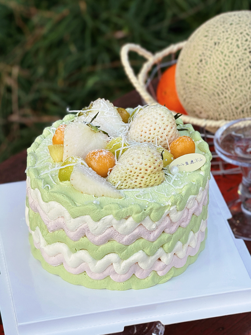 油画蜜瓜蛋糕