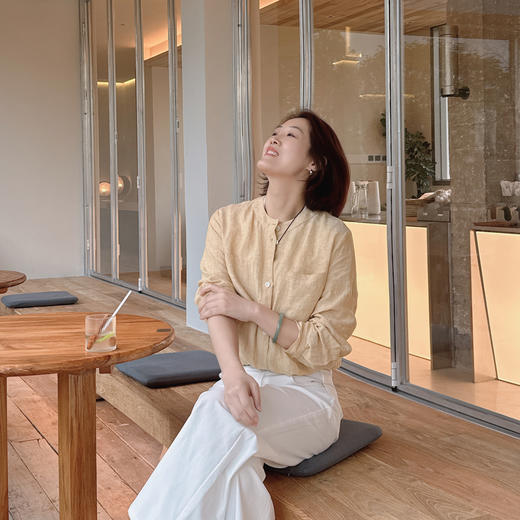 火桐hooton铂金系列 檀木与杜松 色织汉麻衬衫外套 商品图9