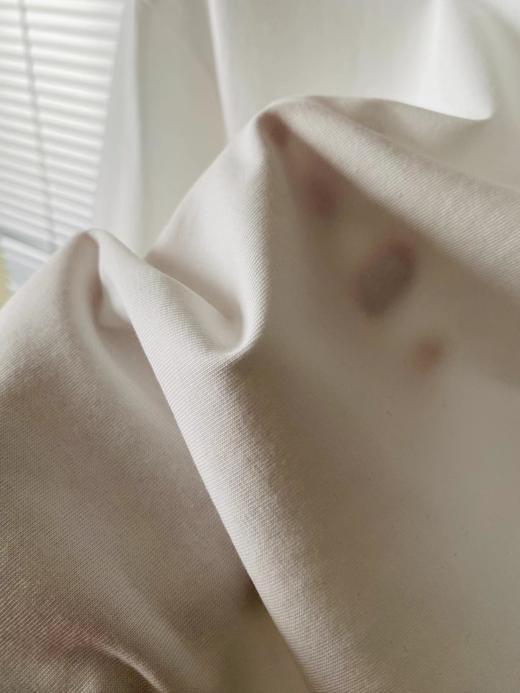 F031264简约基础款tee领口格纹撞色圆领休闲正肩短袖 商品图13