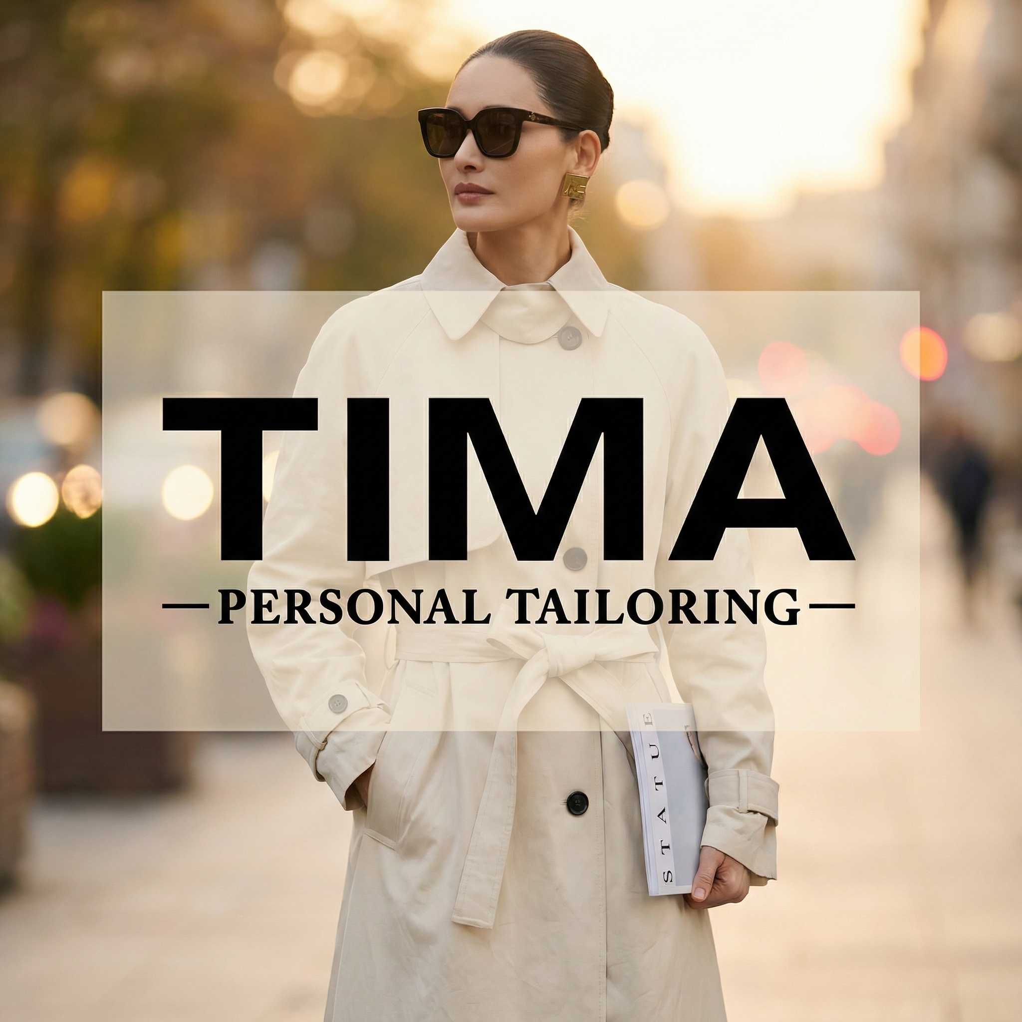 IC同款个性侧开衩插肩袖单层风衣