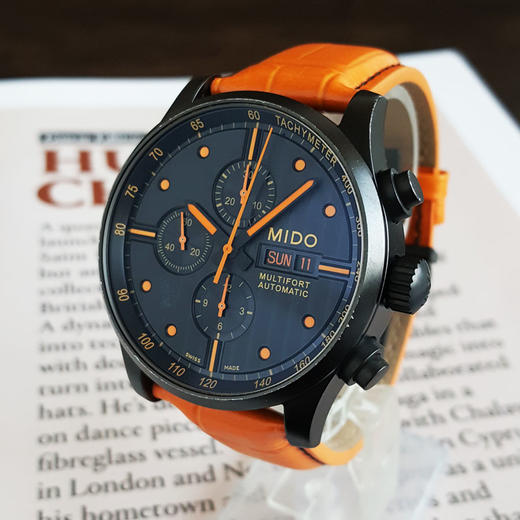 【95新】MIDO 美度M005.614.36.051.22自动机械机芯牛皮44MM（男款）舵手系列精钢镀黑260226NJS14 商品图2