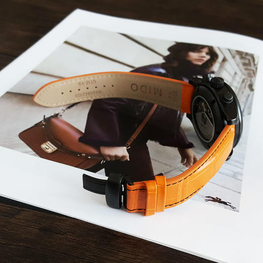 【95新】MIDO 美度M005.614.36.051.22自动机械机芯牛皮44MM（男款）舵手系列精钢镀黑260226NJS14 商品图4