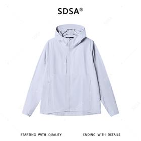 SDSA男装2026新款高贵轻奢时尚简约透气户外拉链立领轻薄软壳夹克