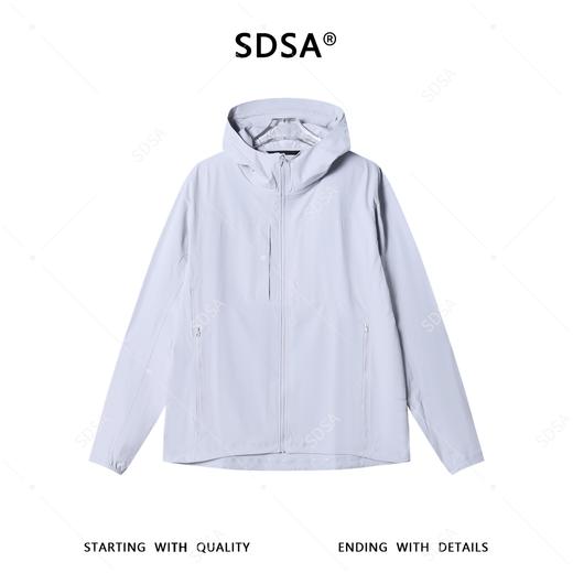 SDSA男装2026新款高贵轻奢时尚简约透气户外拉链立领轻薄软壳夹克 商品图0