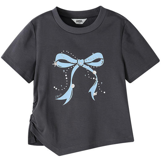 【实体店同款】女童短袖针织衫夏季新款安奈儿童装AG621224 商品图8