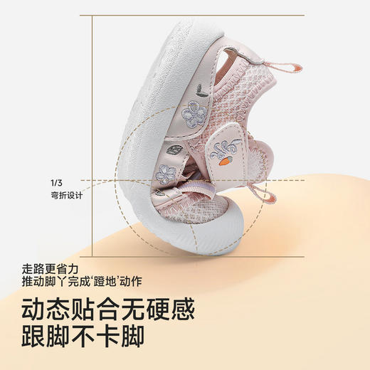 英氏儿童鞋子女童学步鞋夏季网眼透气包头凉鞋户外百搭26新款 商品图3