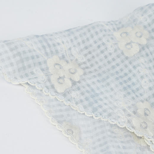 蕾丝格纹三角巾丝巾-纪念日百货门店同款169698598 商品图6