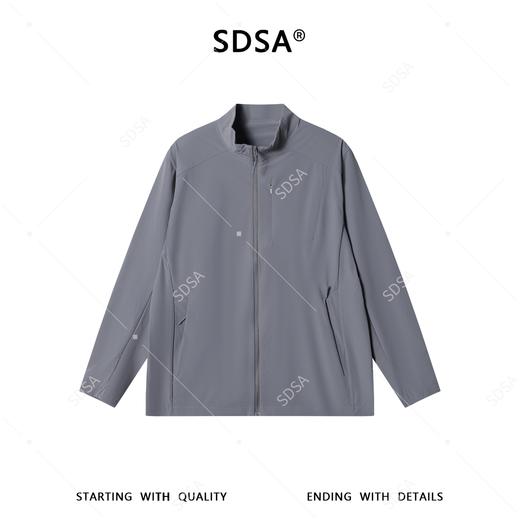 SDSA男装2026新款高贵轻奢时尚简约胸袋拉链口袋立领弹力夹克百搭 商品图0