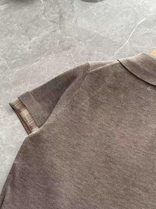 F031210泰兰德同款假两件格纹拼接不规则下摆短袖羊毛针织衫 商品图4