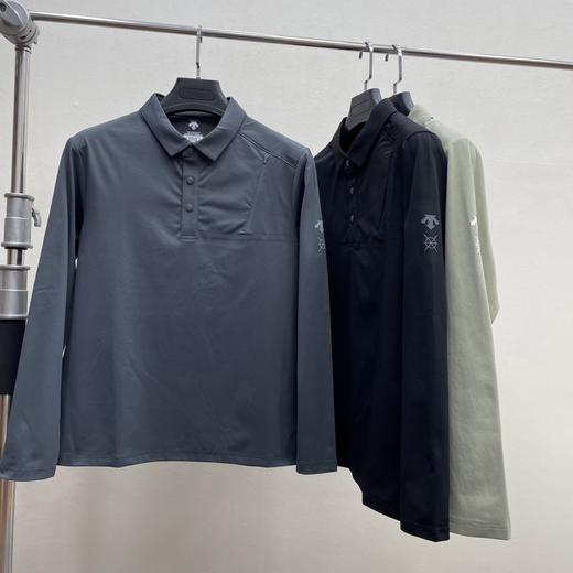 点此购买 迪桑特春秋季男士DUALIS系列都市通勤百搭长袖polo衫 yh 342098 商品图1