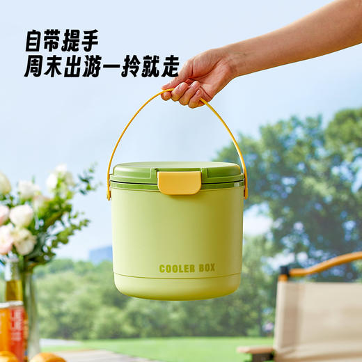 【48h长效冷感❗️家用双层冰格桶】小身材“大容量”双层设计锁冷更久，可当保温桶、收纳桶、一物多用，露营/野餐/家用皆适宜，冰块制冰器冰格盒冰块盒冰格桶L-d 商品图4