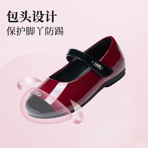 ANNIL/安奈儿女童春季韩版公主鞋鞋子儿童百搭时尚礼仪皮鞋HG6101796 商品图4