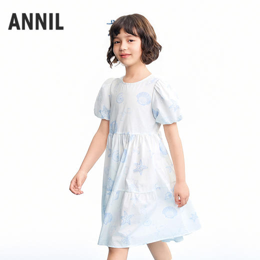 【实体店同款】女童短袖连衣裙夏季新款安奈儿童装AG623141 商品图1