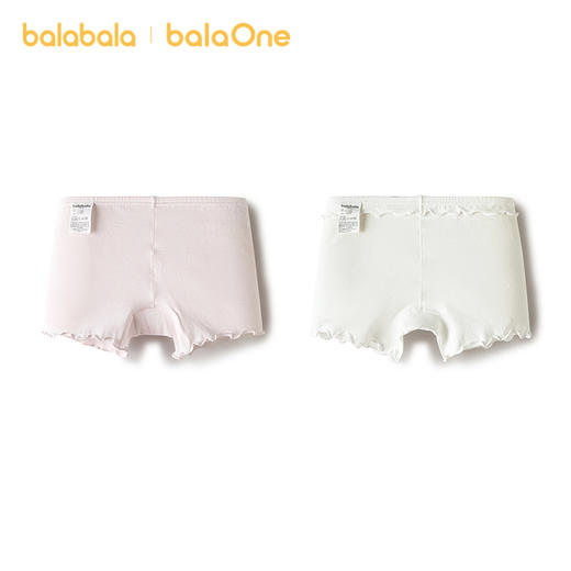 巴拉巴拉女童内裤平角裤宝宝安全裤防走光儿童短裤四角抗菌两条装 商品图2
