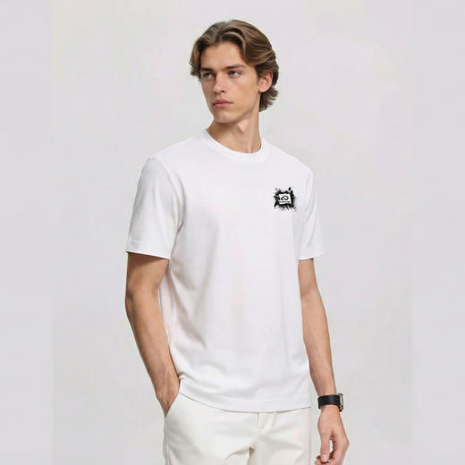 T恤男时尚夏季新款打底衫纯色简约男上衣   YLZ-JP20005 商品图2