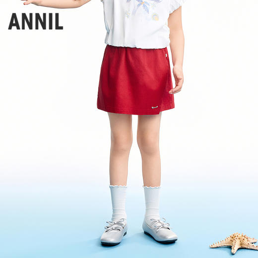 【实体店同款】女童全腰梭织裙裤夏季新款安奈儿童装AG626225 商品图2