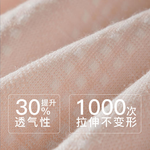 【7.5折限时特惠】【秀黛】女方领针织长袖套装细腻糯滑坠感亲肤双色格纹提花领口花边浅豆绿春夏女睡衣家居服W1551004T【门店同款】 商品图2