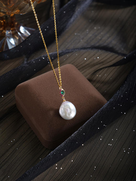 子佩集【光影迷踪】银S925珍珠惜王妃套链项链【W5320-1】双色巴洛克2602 商品图8