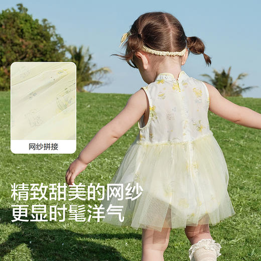 【balaOne】巴拉巴拉宝宝包屁衣婴童女童三角衣2026款夏装甜美萌 商品图3