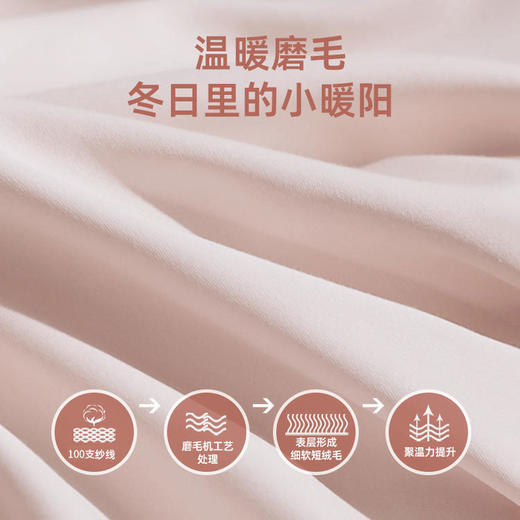 【代发】蓝铂定制成人四件套磨毛款/四季款100支全棉（此链接不可床单改床笠） 商品图1