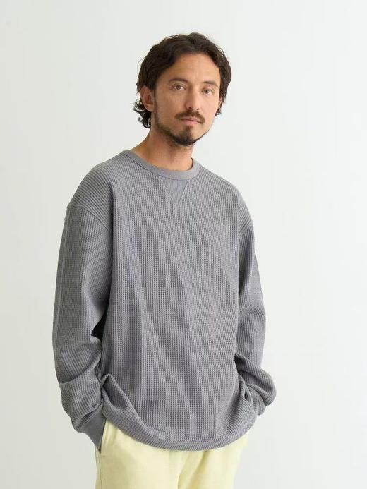 【cg1】情侣户外休闲华夫格舒适打底长袖T恤！！ 商品图1