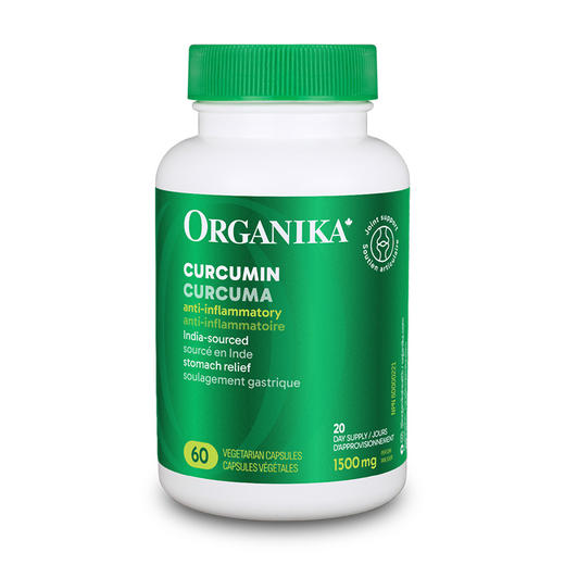 （跨境）Organika加拿大原装进口高活性姜黄素胶囊熬夜500mg120粒 商品图0