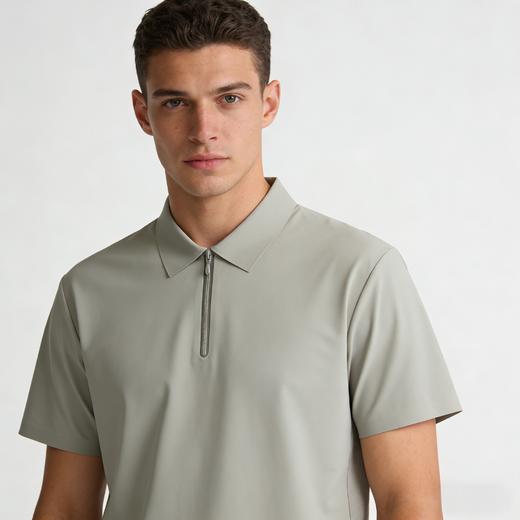 【时尚外穿POLO】舒雅男士运动休闲速干面料POLO领短袖上衣 39/26943U 商品图0