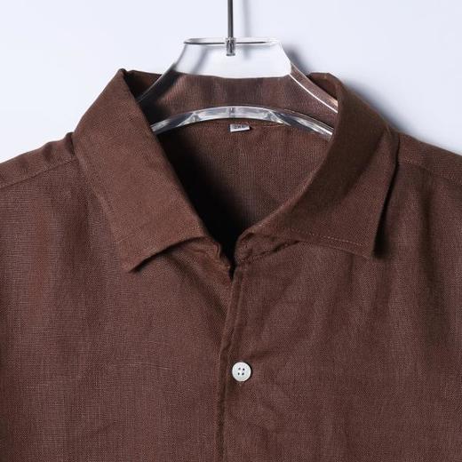 SDSA男装2026新款高贵轻奢极简风纯色长袖衬衫百搭时尚复古衬衣 商品图1