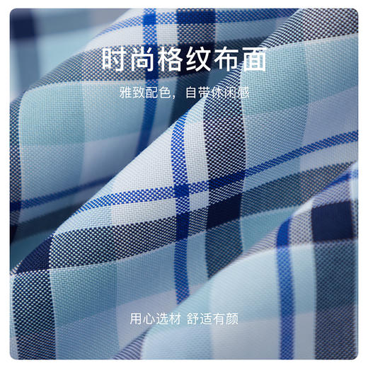 【莱赛尔】德鲨短袖格子衬衫男青年2026夏季新款休闲上衣打底衬衣 商品图2