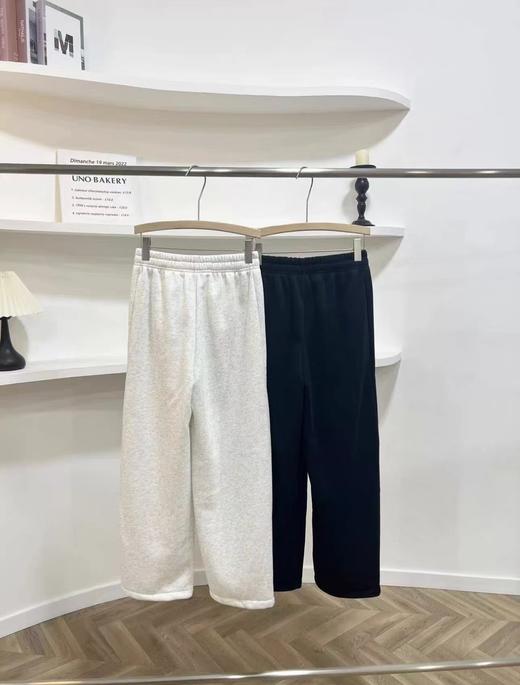 F031225加厚水貂绒冬款男女同款百搭休闲运动长裤 商品图1