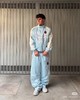 F031232美式潮流缎面贴片logo针织运动裤男女同款学院风刺绣运动裤 商品缩略图9