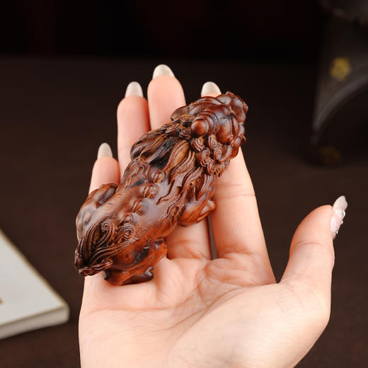 雷枣木貔貅招cai摆件手把件日常盘玩好物 商品图4