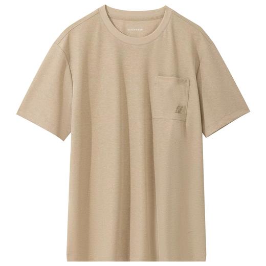 【天丝亚麻外穿】SCHIESSER德国舒雅高端铂雅男士圆领短袖上衣天丝 ,亚麻,锦纶,氨纶混纺 180克 99/27125U 商品图4