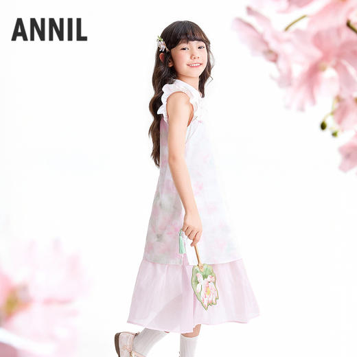 【实体店同款】女童无袖连衣裙夏季新款安奈儿童装AG623166 商品图2