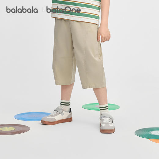 巴拉巴拉童装儿童七分裤2026夏装新款大童裤子休闲镰刀裤纯色有型 商品图2