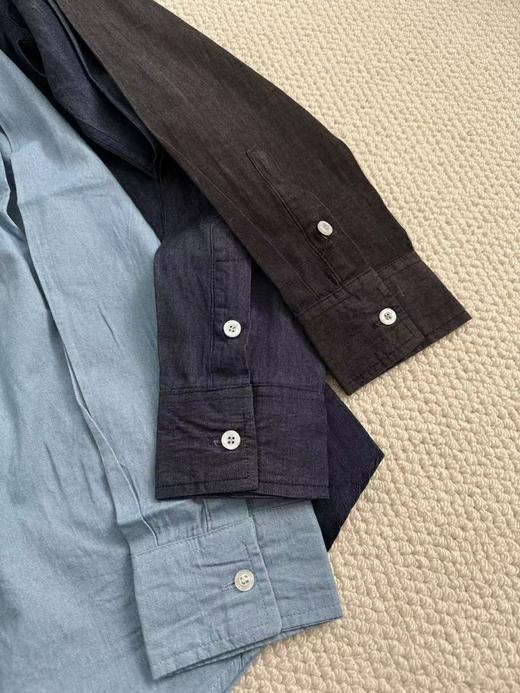 【2fz1】情侣复古水洗春款牛仔长袖衬衫！！ 商品图2