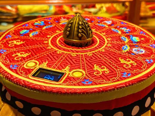 德田手拉电动转经轮+智能计数伞盖六字大明咒转经筒插电自动经筒 商品图8