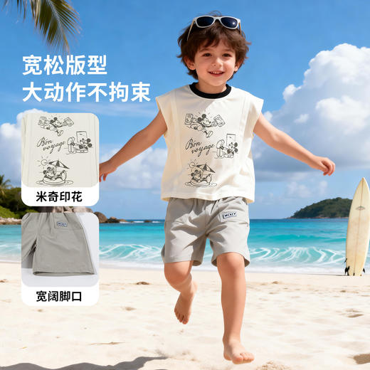 迪士尼男童夏季冰氧棉背心套装 商品图2