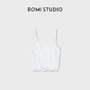 ROMI STUDIO100%棉砂洗加软宽松卷边铝丝打底内搭背心&短袖T恤RWCSSG7365 商品缩略图3