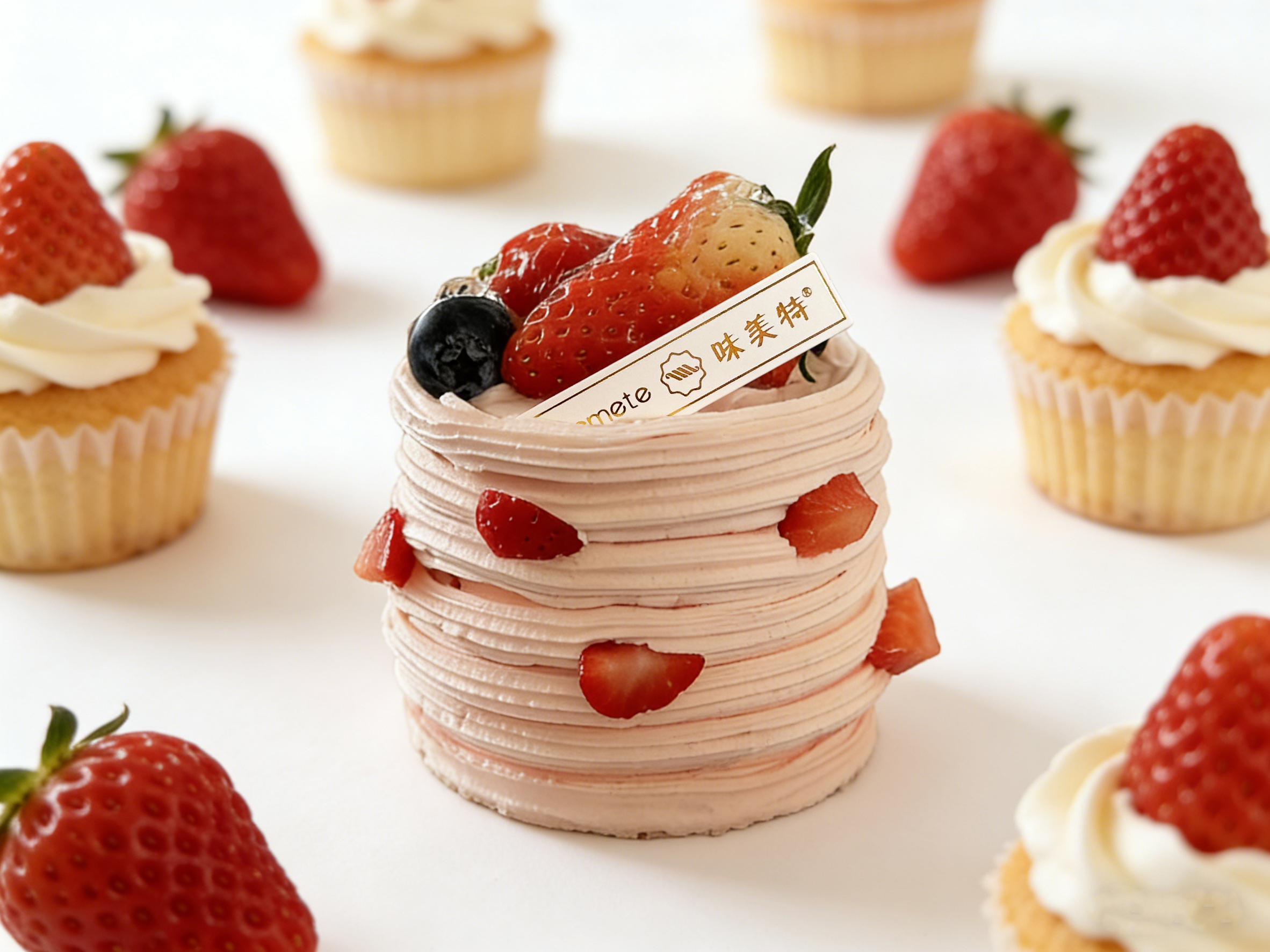 味美特“3英寸分享蛋糕”草莓蛋糕