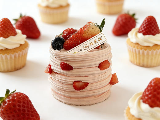 味美特“3英寸分享蛋糕”草莓蛋糕 商品图0