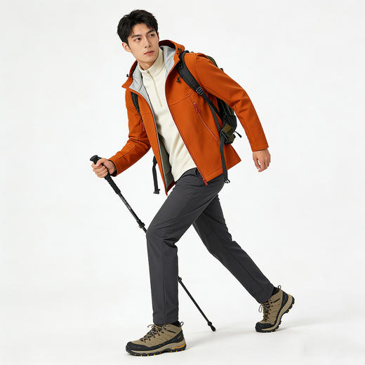 凯*石M8同款 全天候硬核户外连帽男女款软壳衣 商品图13