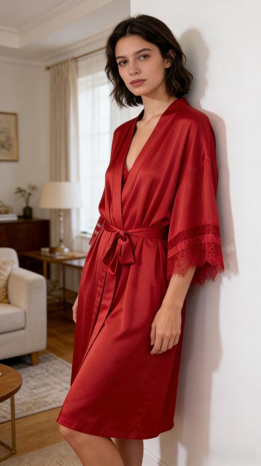 【100%桑蚕丝2件套】SCHIESSER德国舒雅 铂雅女士高端真丝吊带睡裙2件套 91/20630H 商品图0