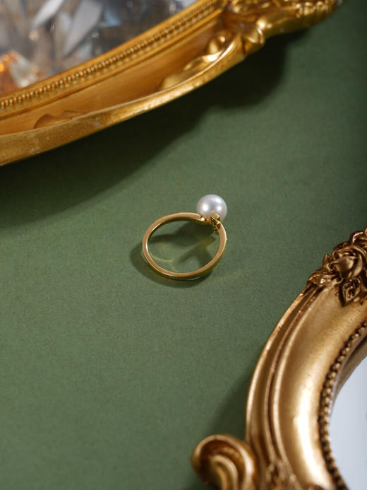 子佩集【守望如一】银S925珍珠惜王妃戒指【R1374】T字镀金2602 商品图4