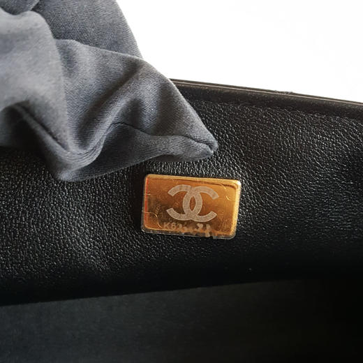 【全新】CHANEL香奈儿CF系列A69900 Y04059 94305黑色淡金扣大迷你mini羊皮CF链条包单肩包女士090326TJ26 商品图9
