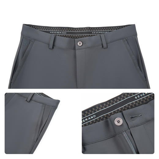 【抗菌/高弹】柒牌男式休闲裤26春季新款商务修身舒适针织长裤 130H71520 商品图3