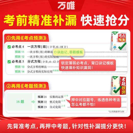 2026万唯中考7科考点考题预测临考预测押题专项训练总复习 商品图3